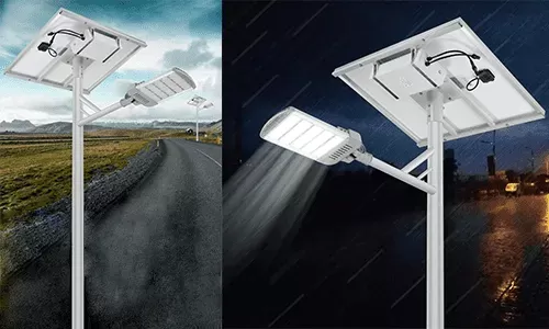 Liking série MP luz solar semi-dividida aerodinâmica à prova de vento