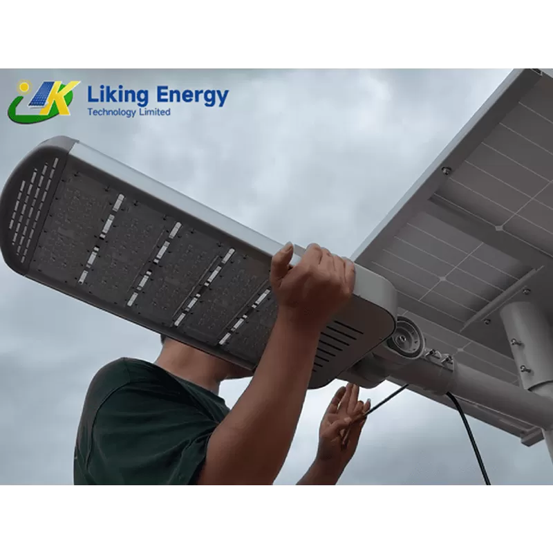 Soluções de luz de rua Solar Split