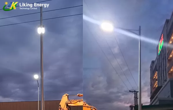 Iluminação do canteiro de obras