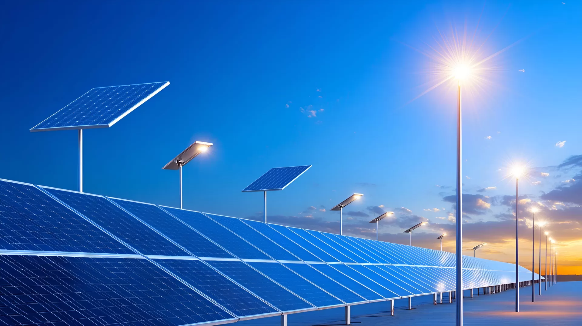 Soluções de luzes de rua solares